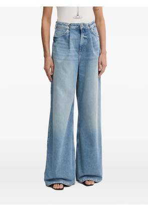 GUESS USA pleated wide-leg jeans - Blue