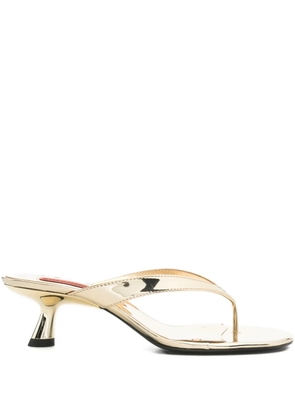 Simon Miller thong heel sandals - Gold