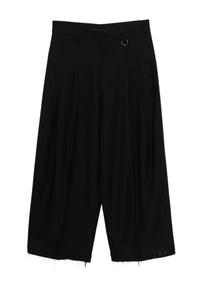 TEAM WANG design ACCEPTANCE pleated trousers - Black