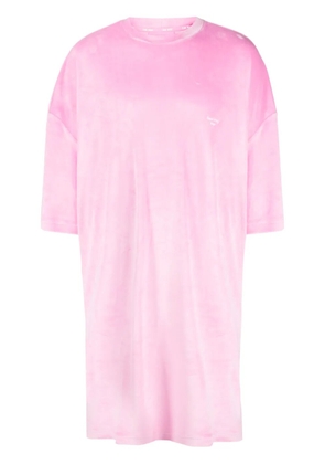 TEAM WANG design Sparkles velvet shirtdress - Pink