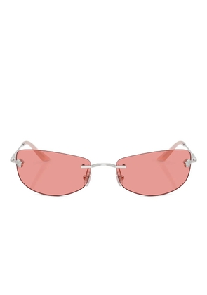 Versace Eyewear metal-frame rimless sunglasses - Silver