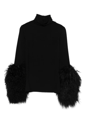 Cowboys of Habit Moira roll-neck top - Black