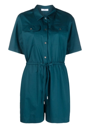 PS Paul Smith pocket short-sleeve playsuit - Blue