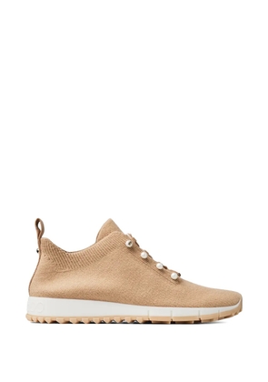 Jimmy Choo Veles pearl lace-up sneakers - Neutrals