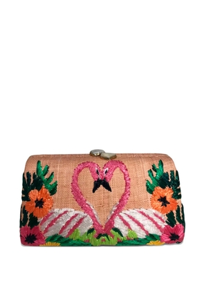 SERPUI Mariah clutch bag - Neutrals