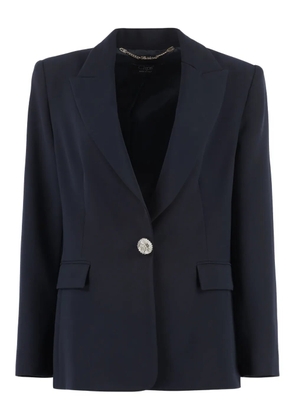 Clips button-fastening single-breasted blazer - Blue