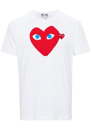 Comme Des Garçons Play Heart Logo T-shirt - White