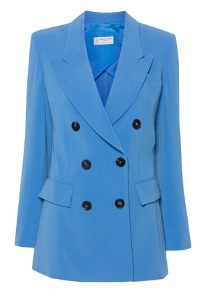 Alberto Biani double-breasted crepe blazer - Blue