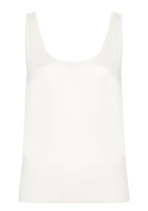 Eleventy ribbed-knit tank top - White