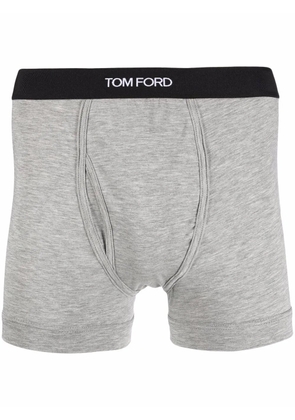 TOM FORD logo-waistband boxer briefs - Grey