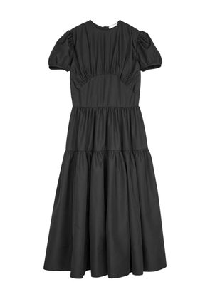 Cecilie Bahnsen Cilia gathered-detail midi dress - Black
