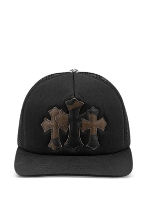 Chrome Hearts cross appliqué Cemetery Trucker hat - Black