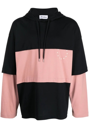 Études Studio Pave Europa organic-cotton hoodie - Black