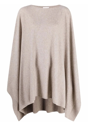 Allude poncho cashmere-wool jumper - Neutrals
