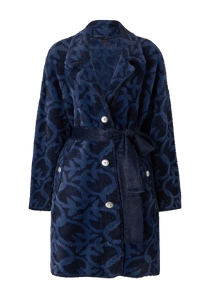 PINKO double-breasted belted-fastening coat - Blue
