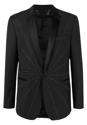 Philipp Plein embellished tailored blazer - Black