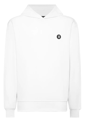 Billionaire logo-patch crew-neck hoodie - White