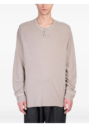 James Perse cotton Henley T-shirt - Neutrals