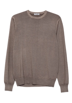 Vengera round-neck wool sweater - Brown