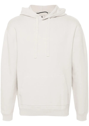 Boggi Milano technical-jersey hoodie - Grey