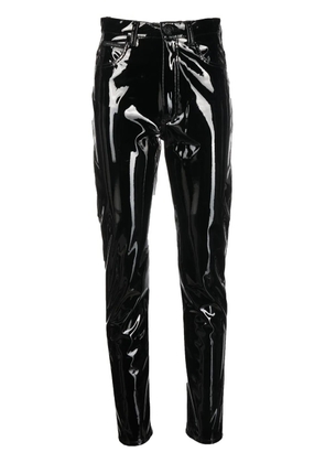 Philipp Plein Super-High waisted biker trousers - Black