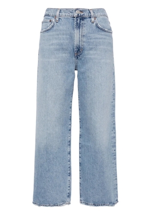 AGOLDE Harper mid-rise cropped jeans - Blue