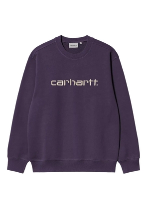 Carhartt WIP logo-embroidered sweatshirt - Purple