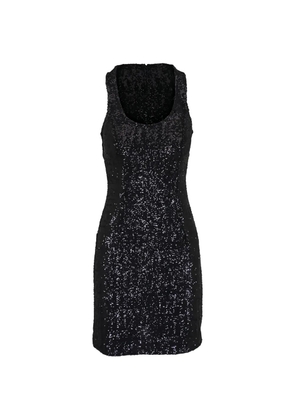 Michael Kors sequin-embellished mini dress - Black