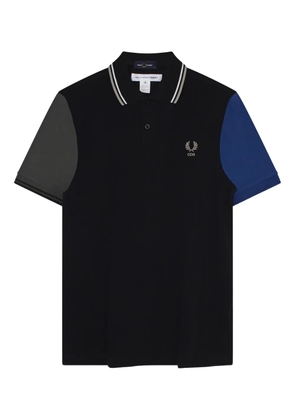 Comme Des Garçons Shirt x Fred Perry colour-block short-sleeve polo shirt - Black
