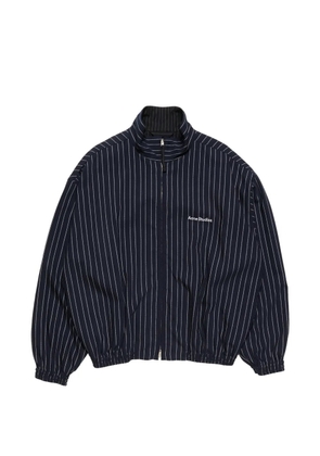 Acne Studios pinstripe zip jacket - Blue