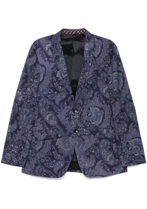 ETRO paisley-print blazer - Blue
