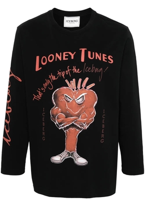 Iceberg cartoon-print cotton T-shirt - Black