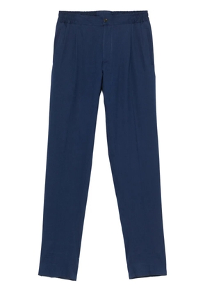 Kiton tapered-leg trousers - Blue