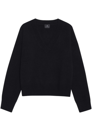 ANINE BING Lee V-neck cashmere jumper - Black