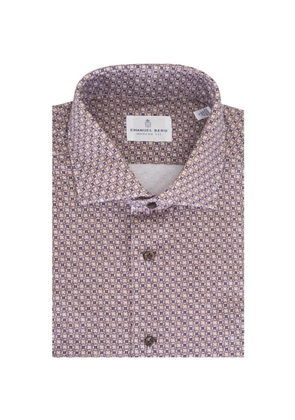 EMANUEL BERG geometric-print shirt - Neutrals