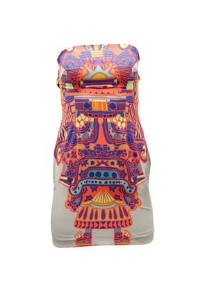 Mara Hoffman graphic-print mini dress - Neutrals