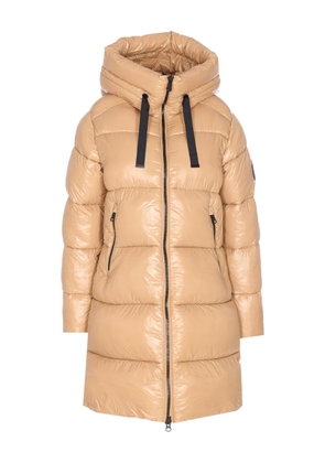 Save The Duck padded zip-front coat - Neutrals