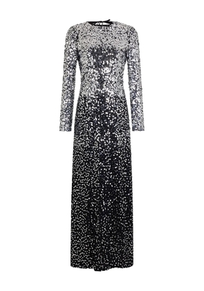 Rabanne sequin ombre-effect long dress - Silver