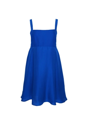 AZEEZA Arden raw mini dress - Blue
