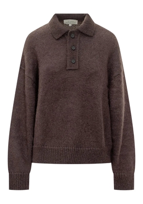 Studio Nicholson Dune buttoned polo shirt - Brown