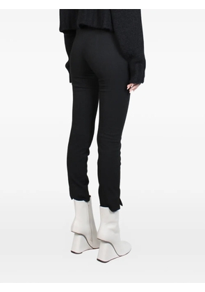 Malloni split-hem trousers - Black