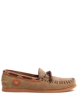 Valentino Garavani Palm Avenue boat shoes - Brown