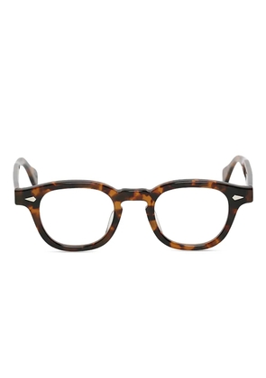 JULIUS TART OPTICAL square-frame glasses - Brown
