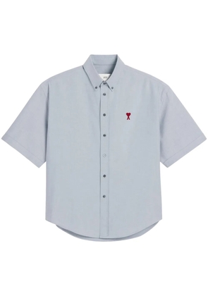 AMI Paris Ami de Couer-motif shirt - Blue