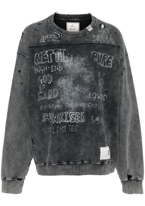 Maison MIHARA YASUHIRO bleached sweatshirt - Black