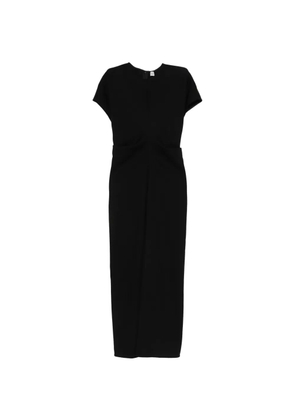 TOTEME short-sleeve midi dress - Black