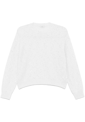 Peserico sequin-embellished sweater - White