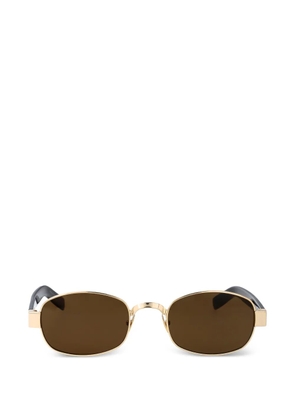 Saint Laurent oval-frame sunglasses - Gold