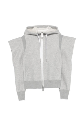 sacai zip sponge sweatshirt - Grey
