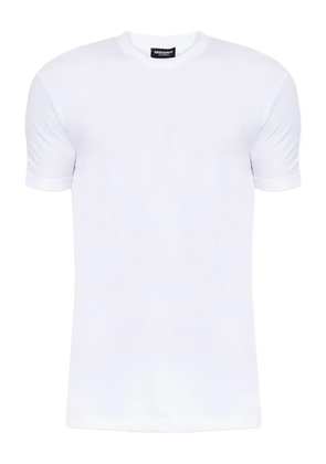 DSQUARED2 logo-embroidered cotton T-shirt - White